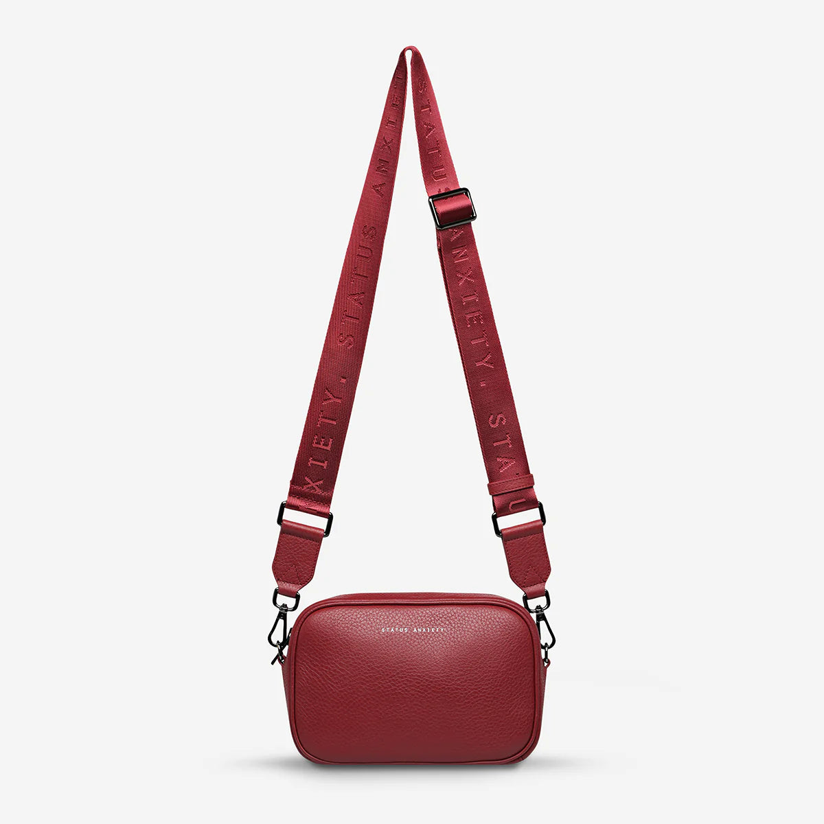 Status Anxiety plunder with webbed strap - rouge