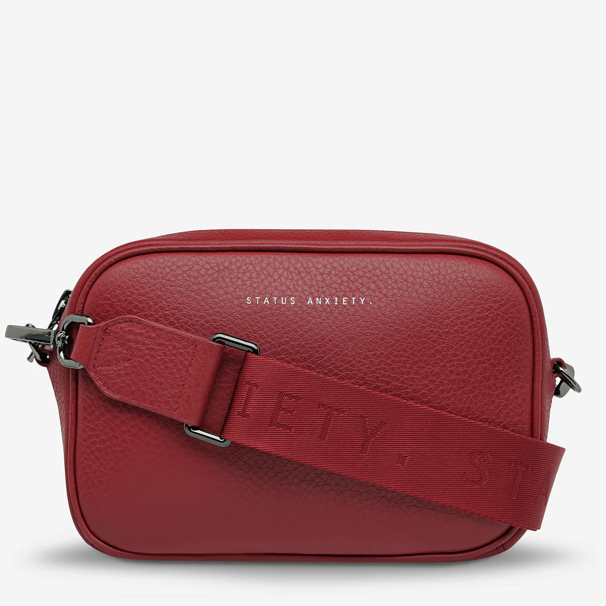 Status Anxiety plunder with webbed strap - rouge