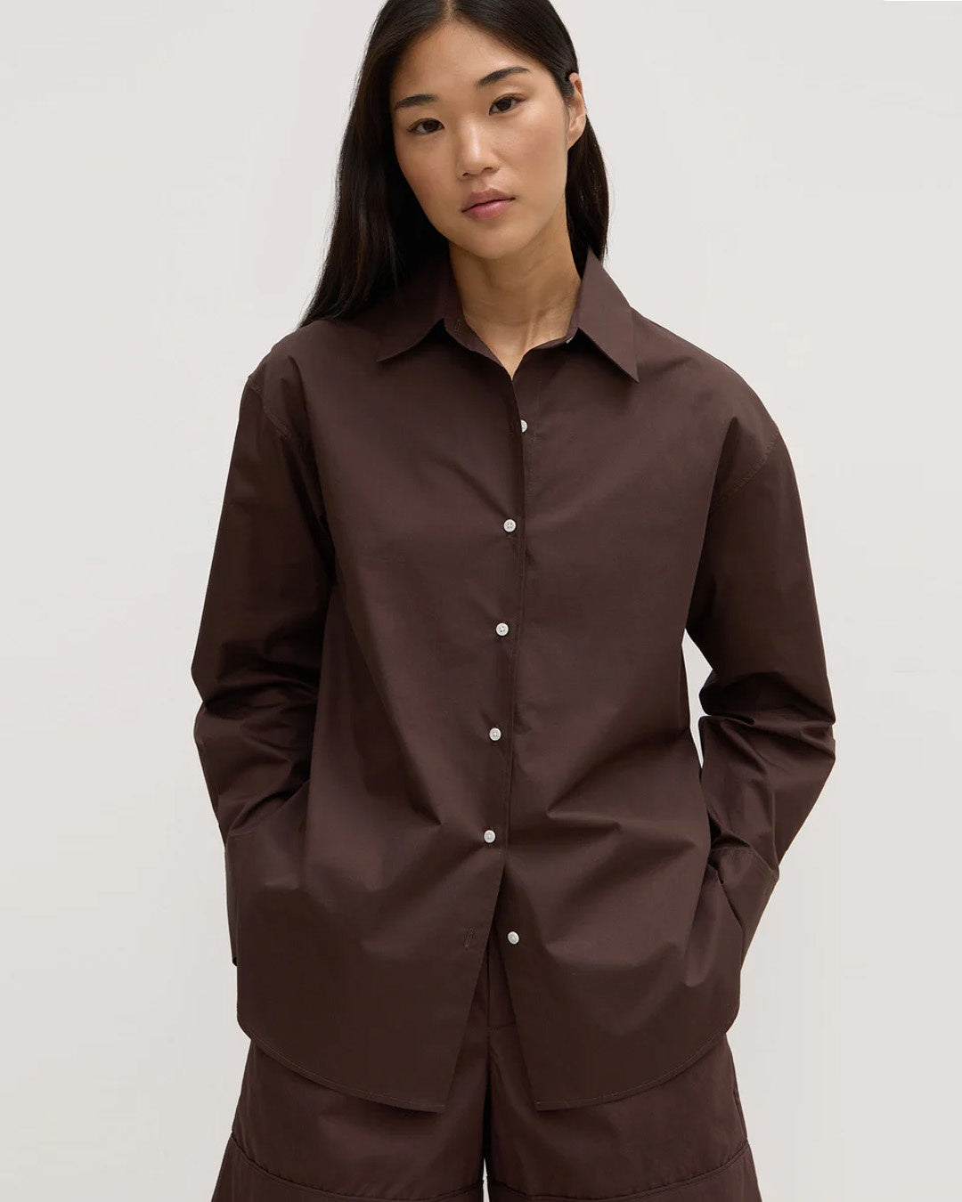 Assembly Label Everyday Poplin Shirt Ganache