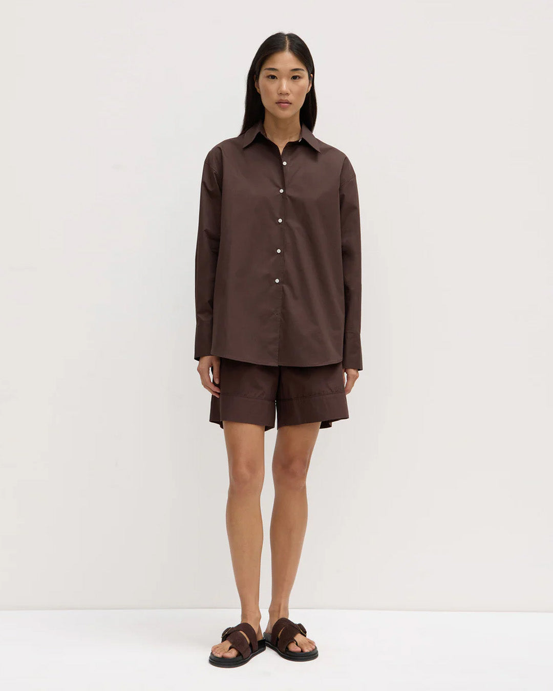 Assembly Label Everyday Poplin Shirt Ganache