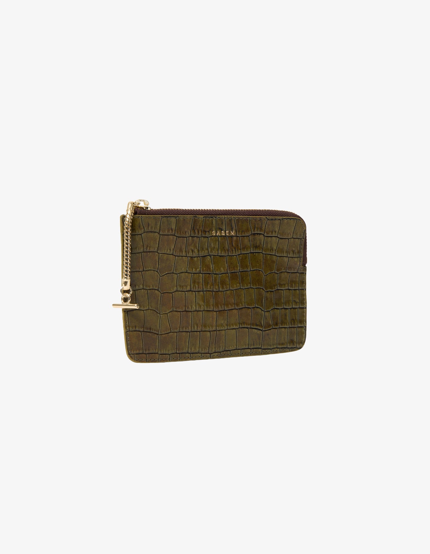 Saben Poppy Pouch Olive Croc