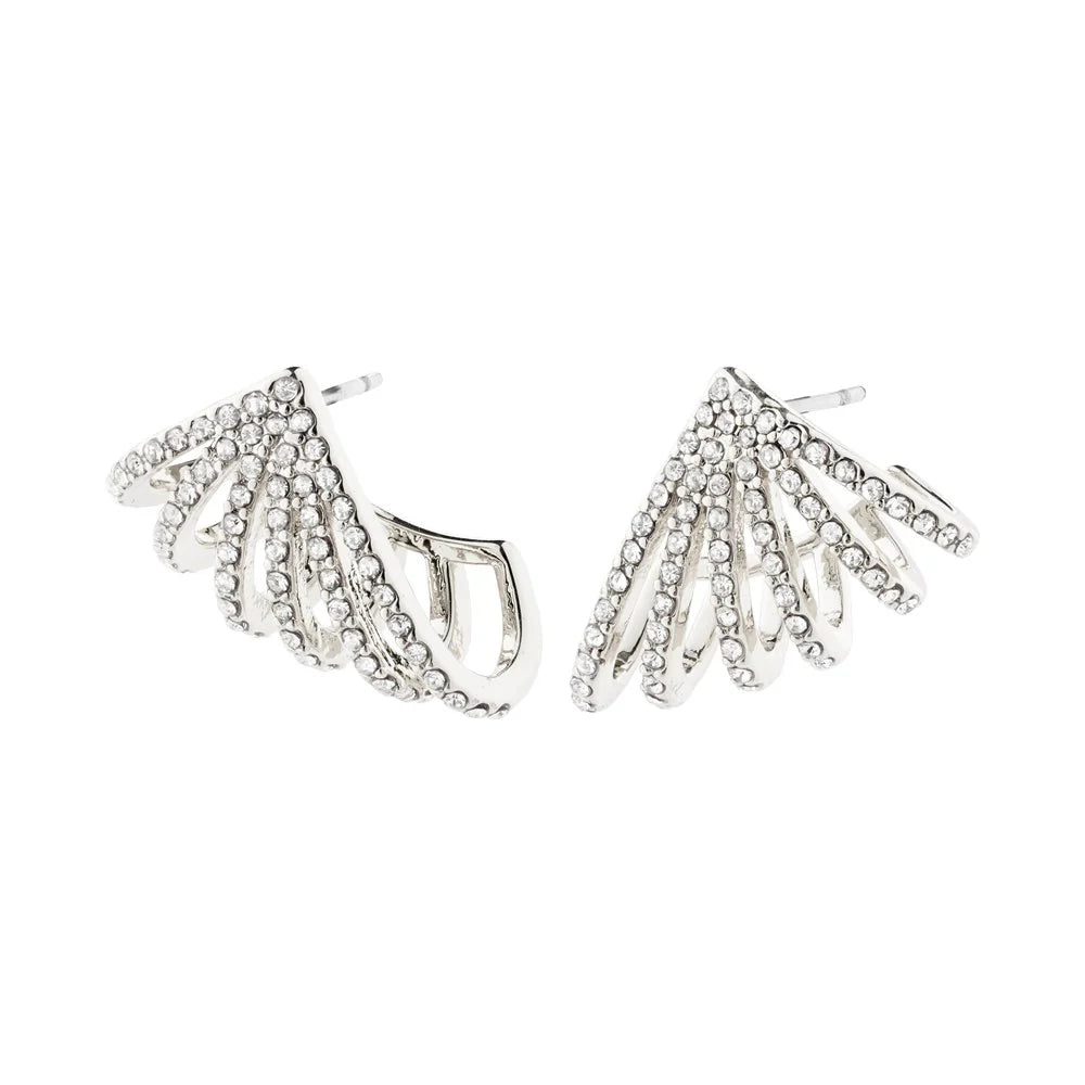 Pilgrim Priscilla Earrings Crystal/Silver