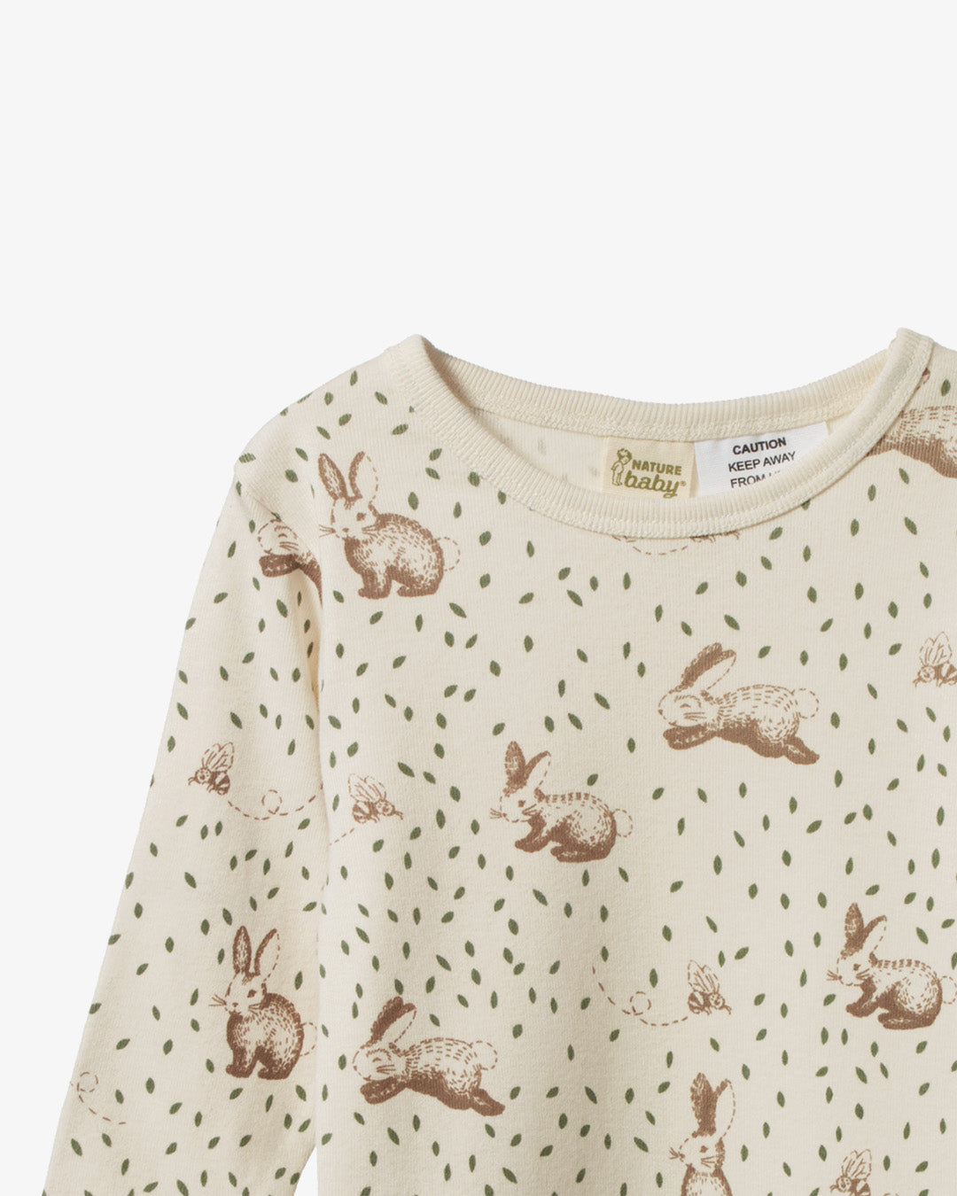 Nature Baby 2PC Long Sleeve Pyjamas Rabbity Print