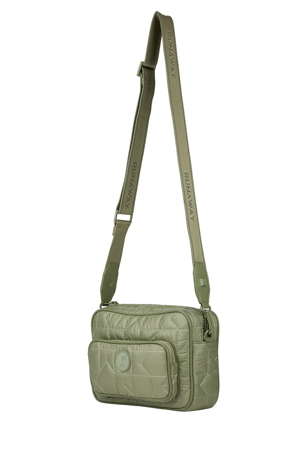 Karen Walker Monogram Quilted Large Camera Bag Sage