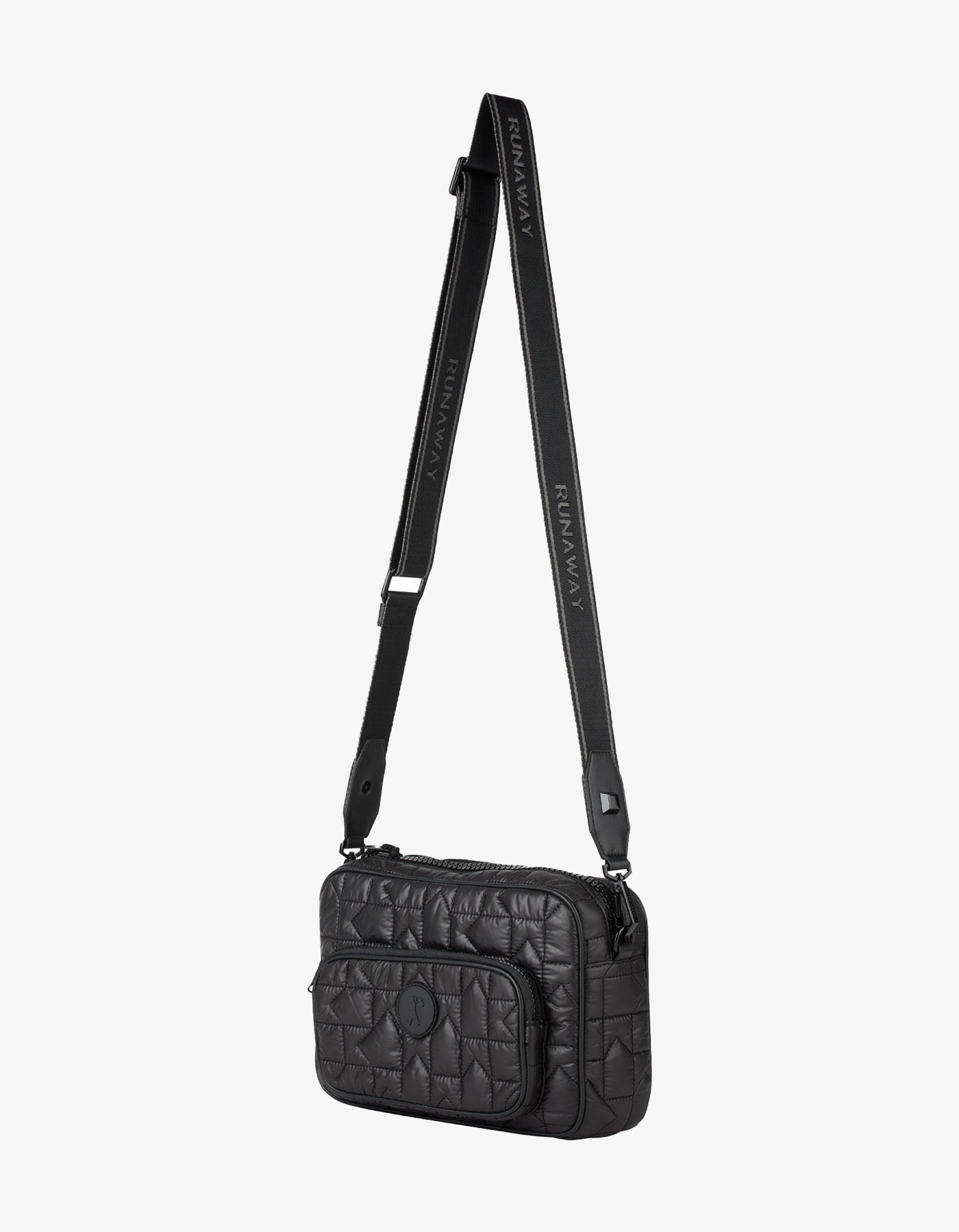 Karen Walker Monogram Quilted Large Camera Bag Black