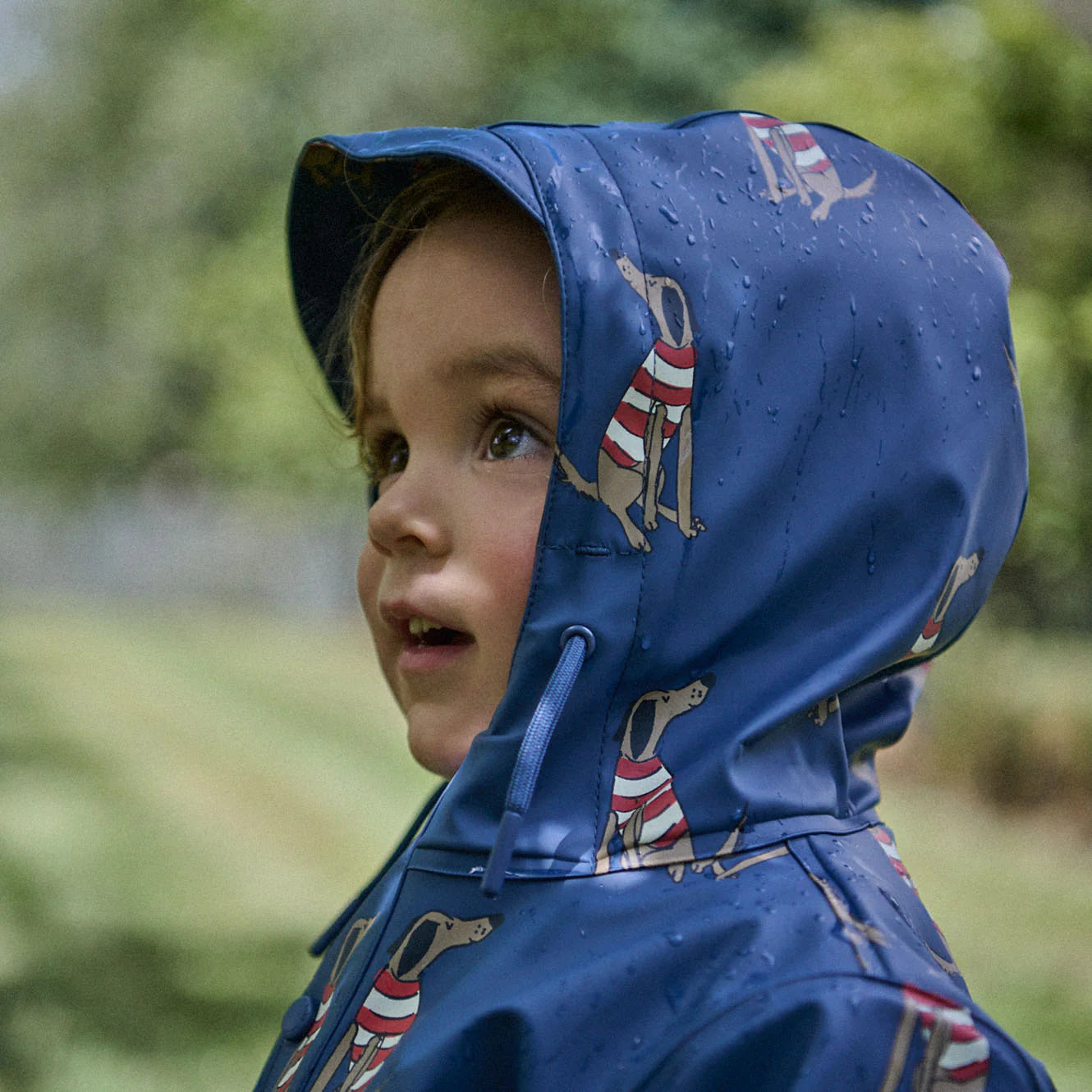 Nature Baby Raincoat Best Friend Indigo Print