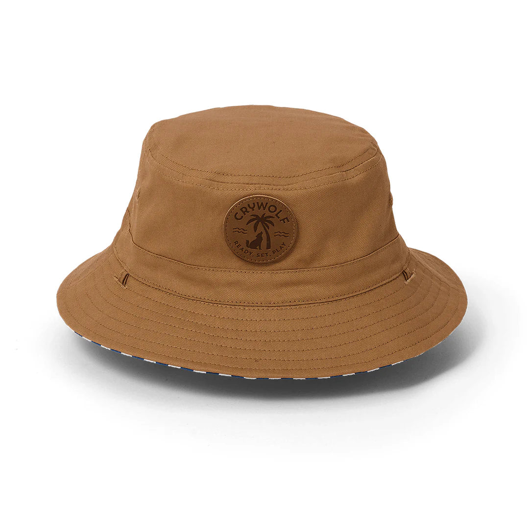 Crywof Reversible Bucket Hat Deep See Stripe