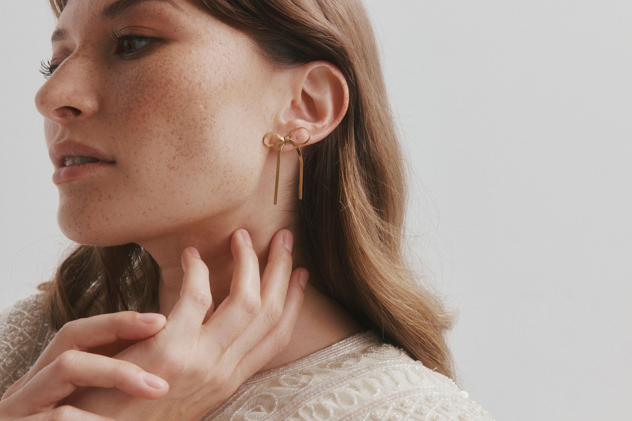 Castel & Co Ribbon Earrings Gold