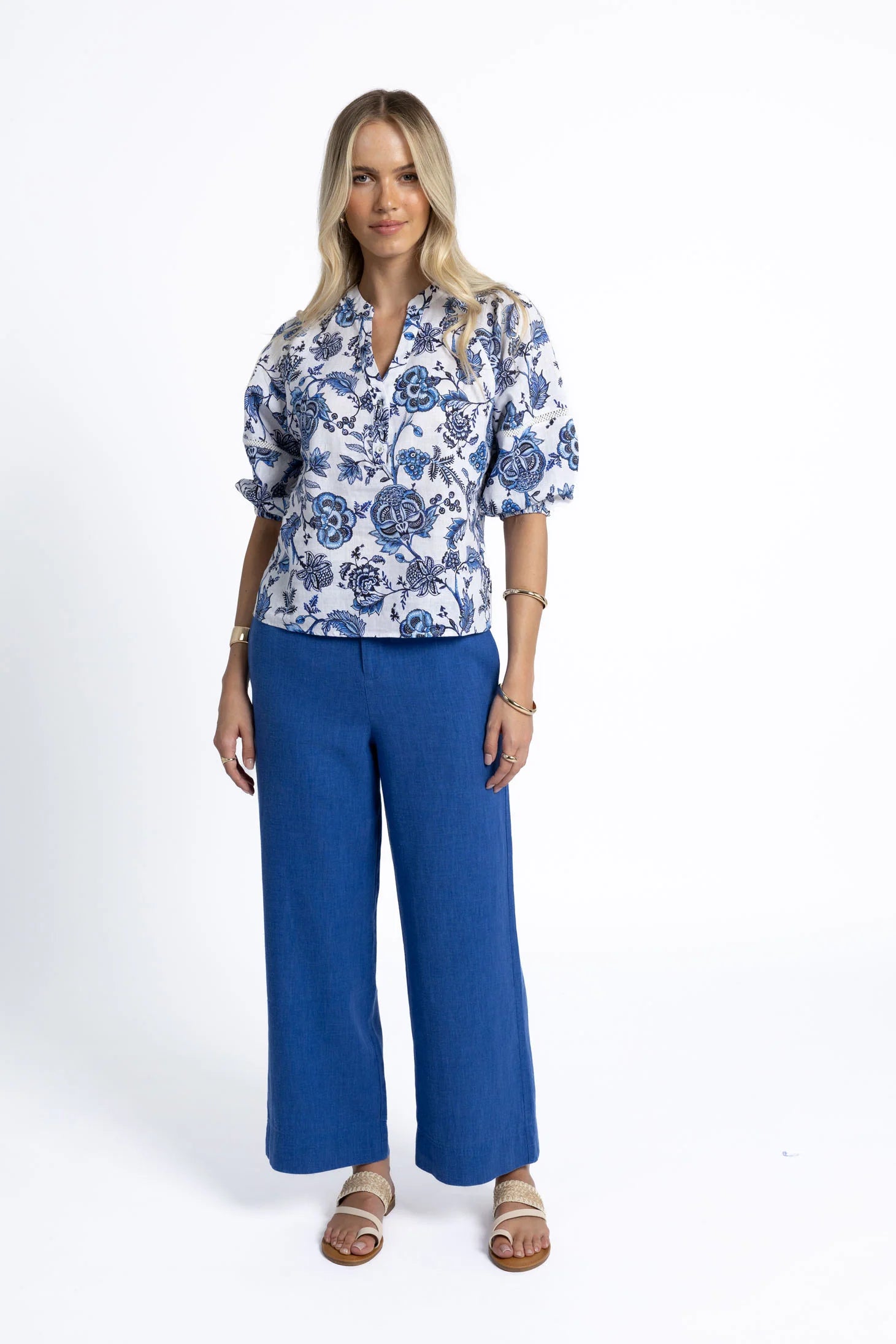 Humidity Rosa Blouse Jardin Print