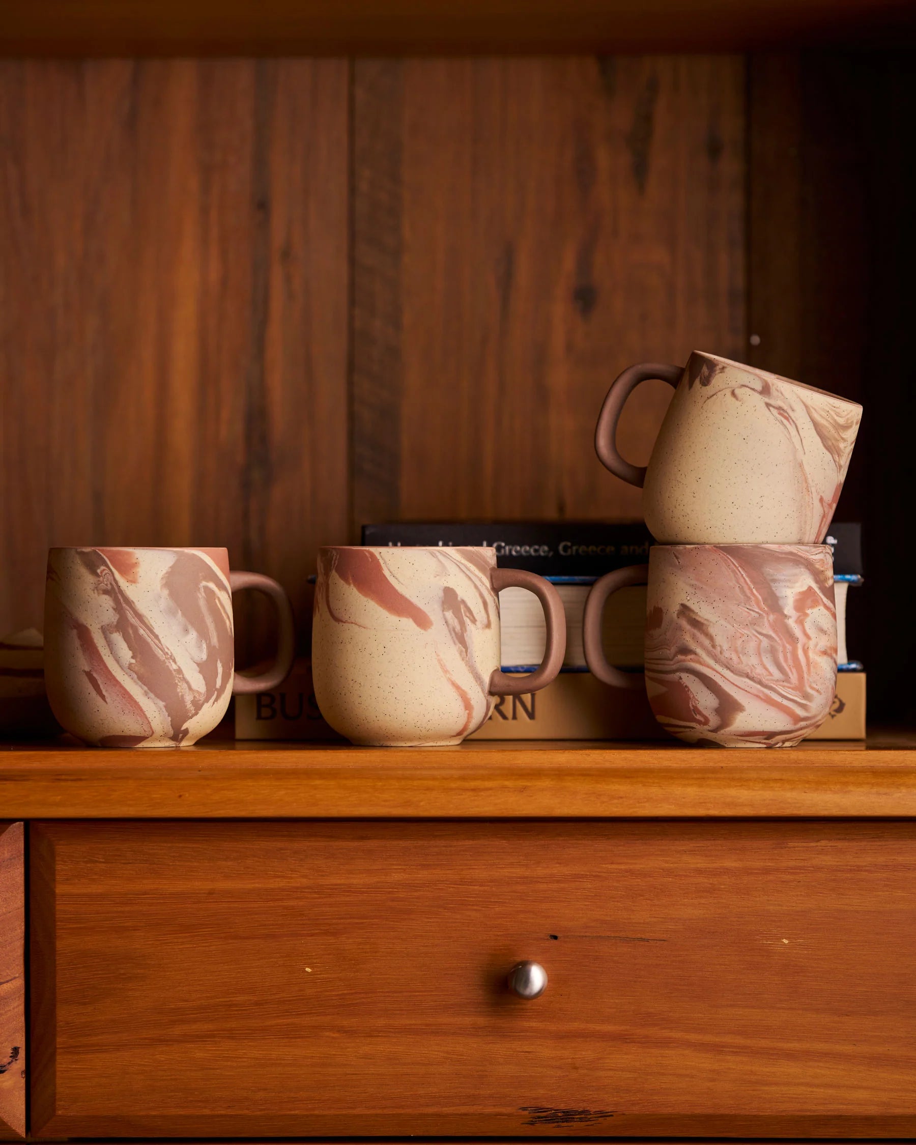 Robert Gordon 4pc Jumble Mugs in Terra