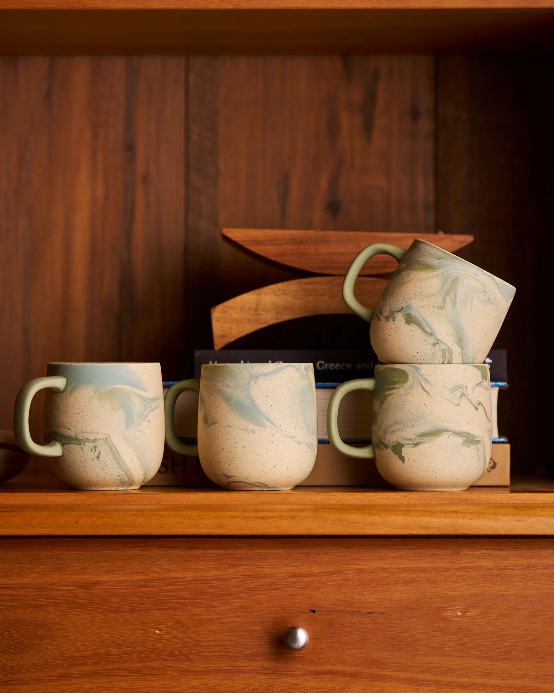 Robert Gordon 4pc Jumble Mugs in Azure