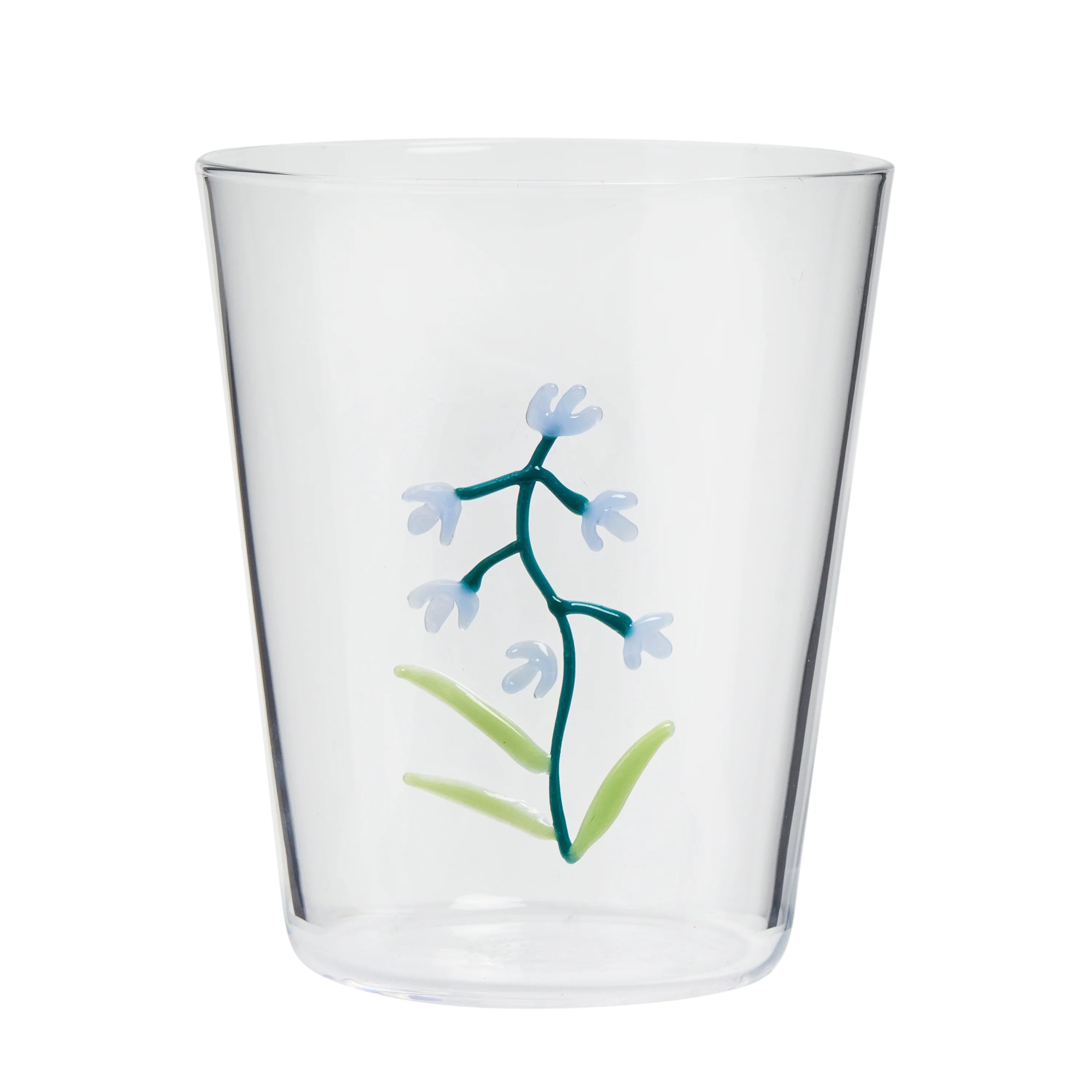 Robert Gordon Botanical Icons Glass Tumbler in Blue Bell