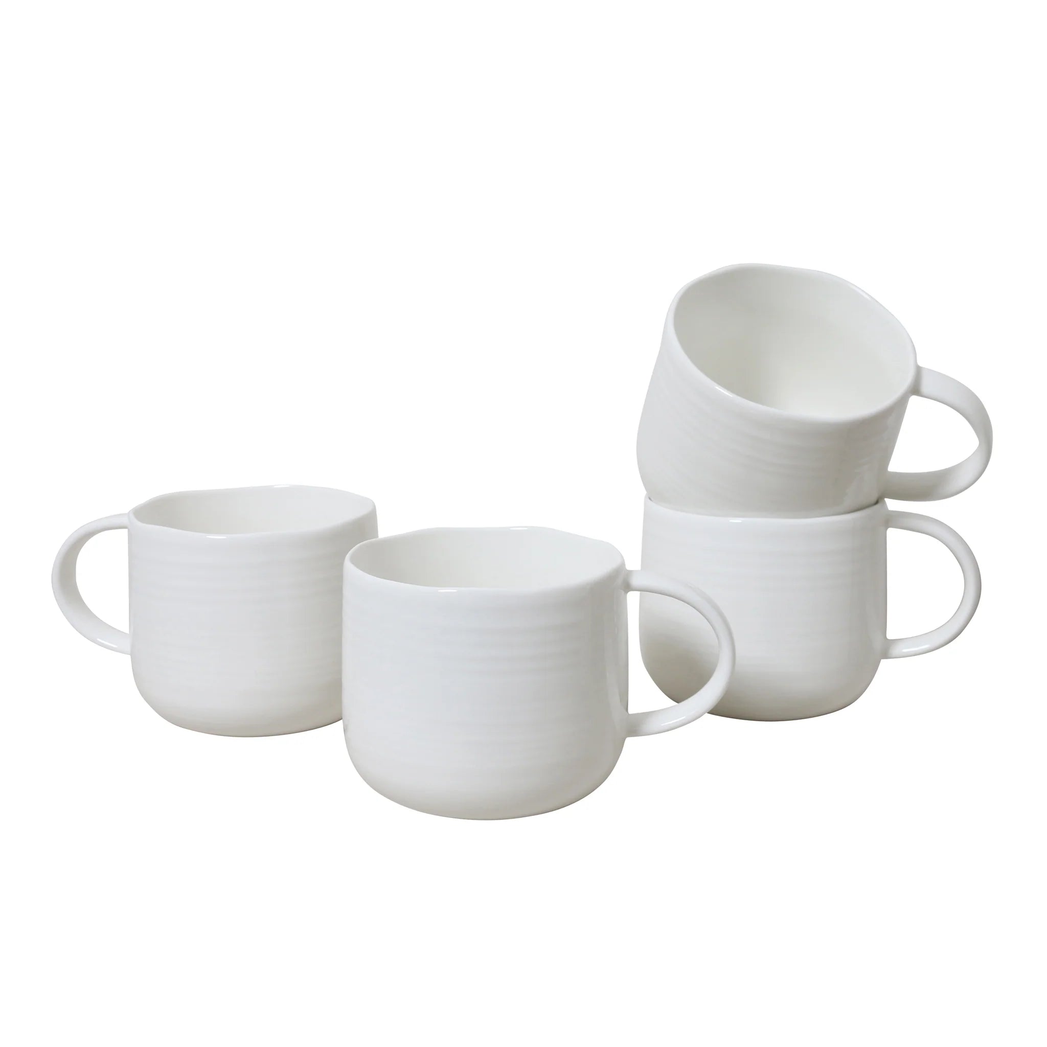 Robert Gordon Mugs 4 Pack At Home White