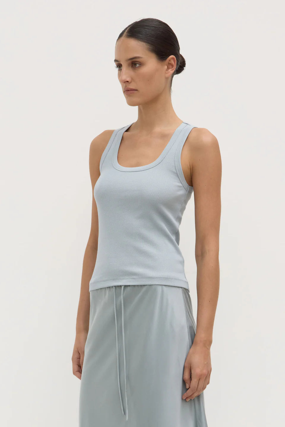 Assembly Label Robyn Scoop Neck Rib Tank Cloud