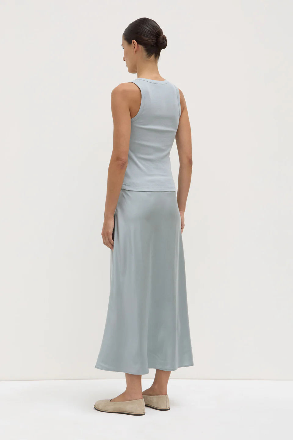 Assembly Label Robyn Scoop Neck Rib Tank Cloud