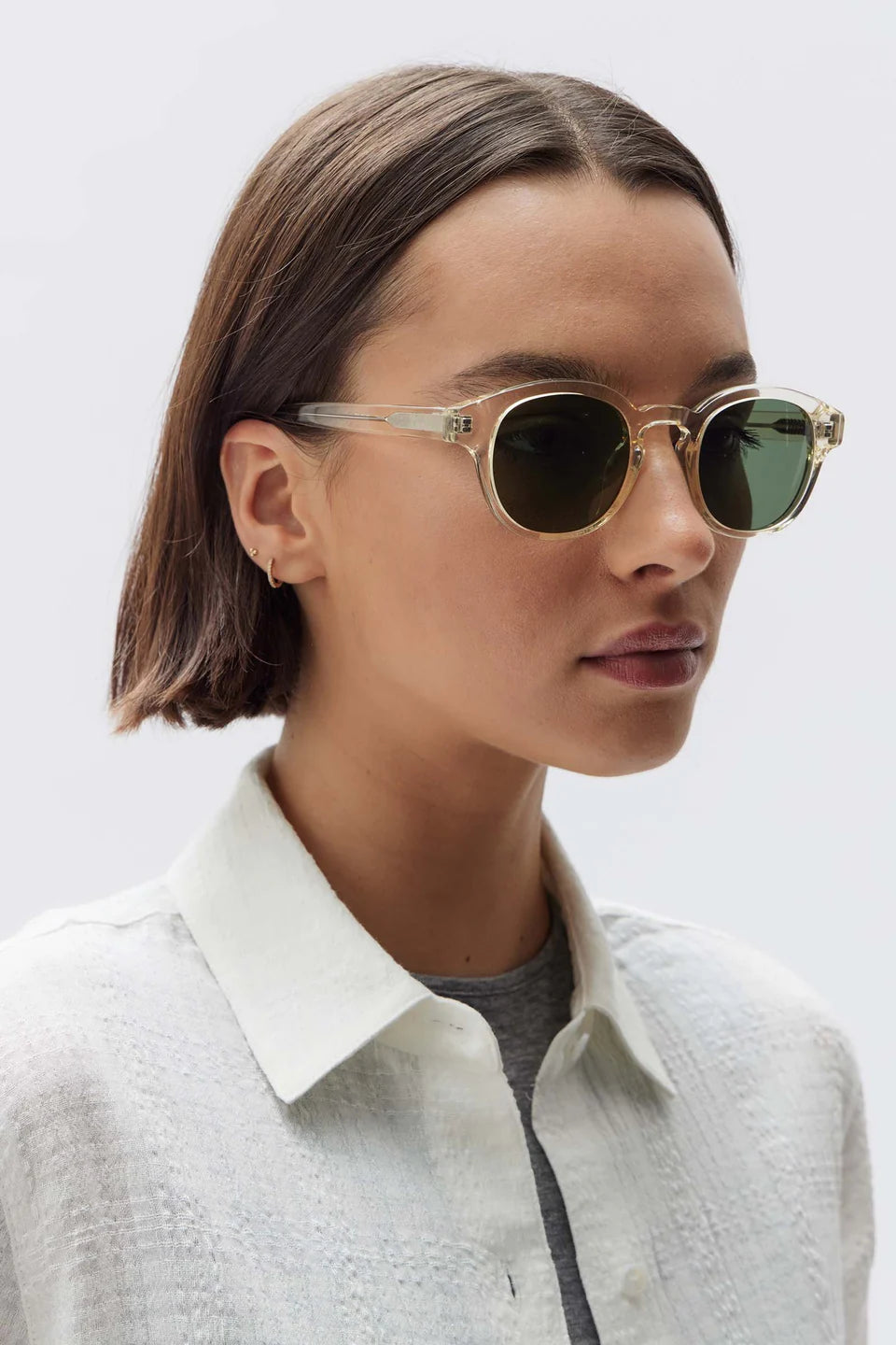 Assembly Label Round Frame Pannacotta Sunglasses