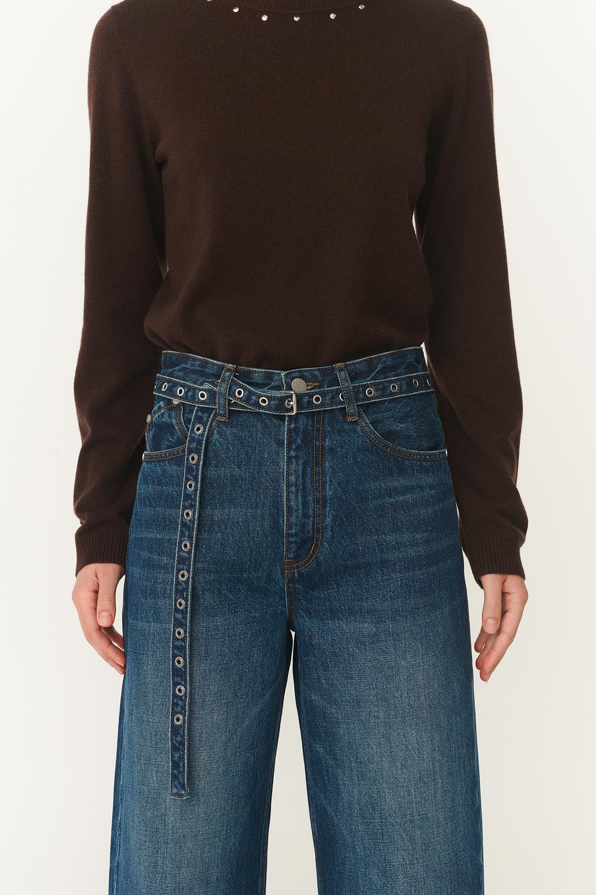 Rowie Heritage Barrel Leg Jeans Classic Indigo