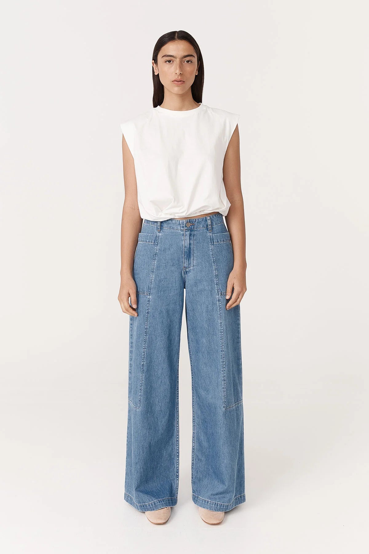 Rowie The Label Dallas Denim Jeans Denim Blue
