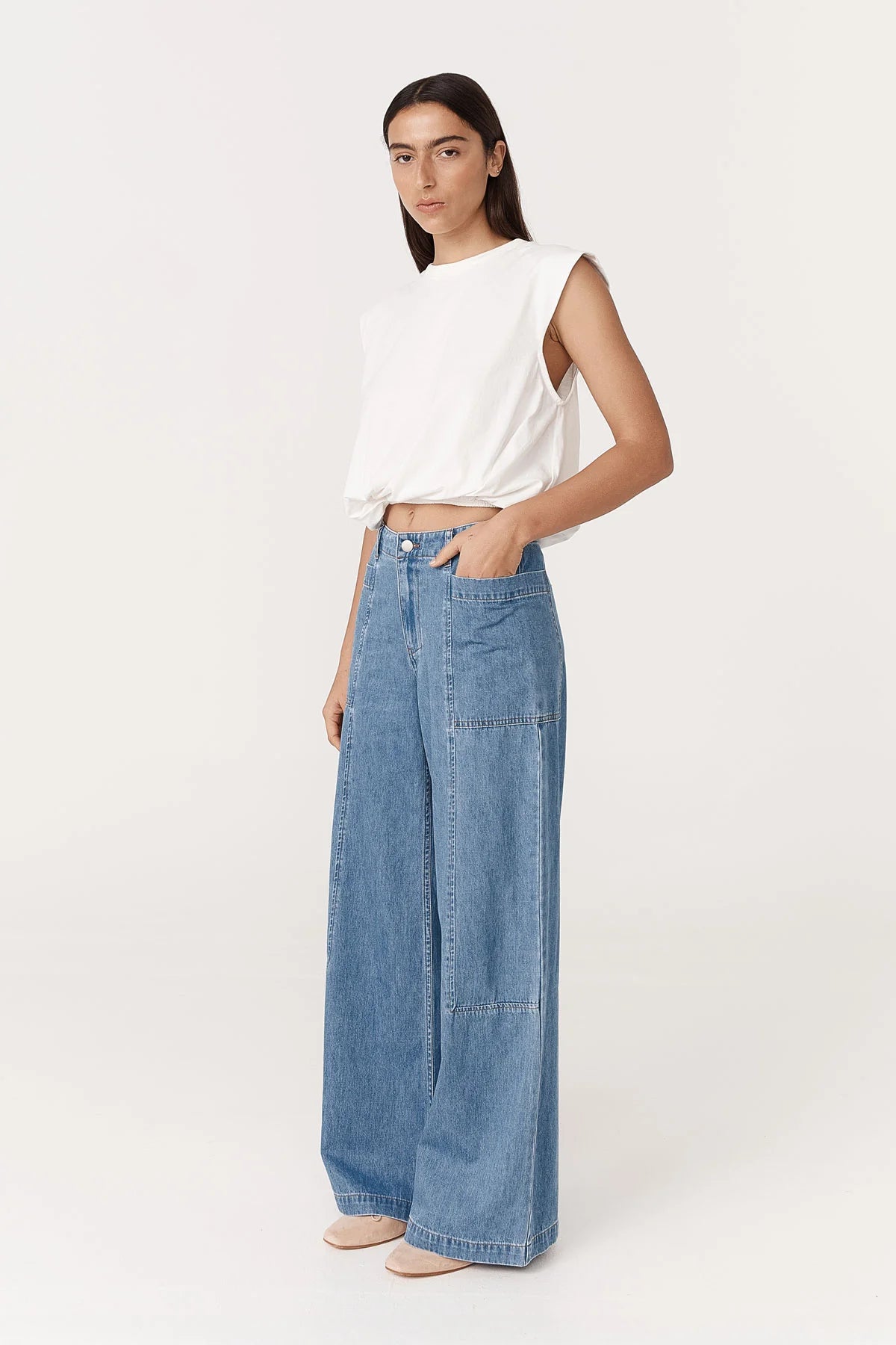 Rowie The Label Dallas Denim Jeans Denim Blue