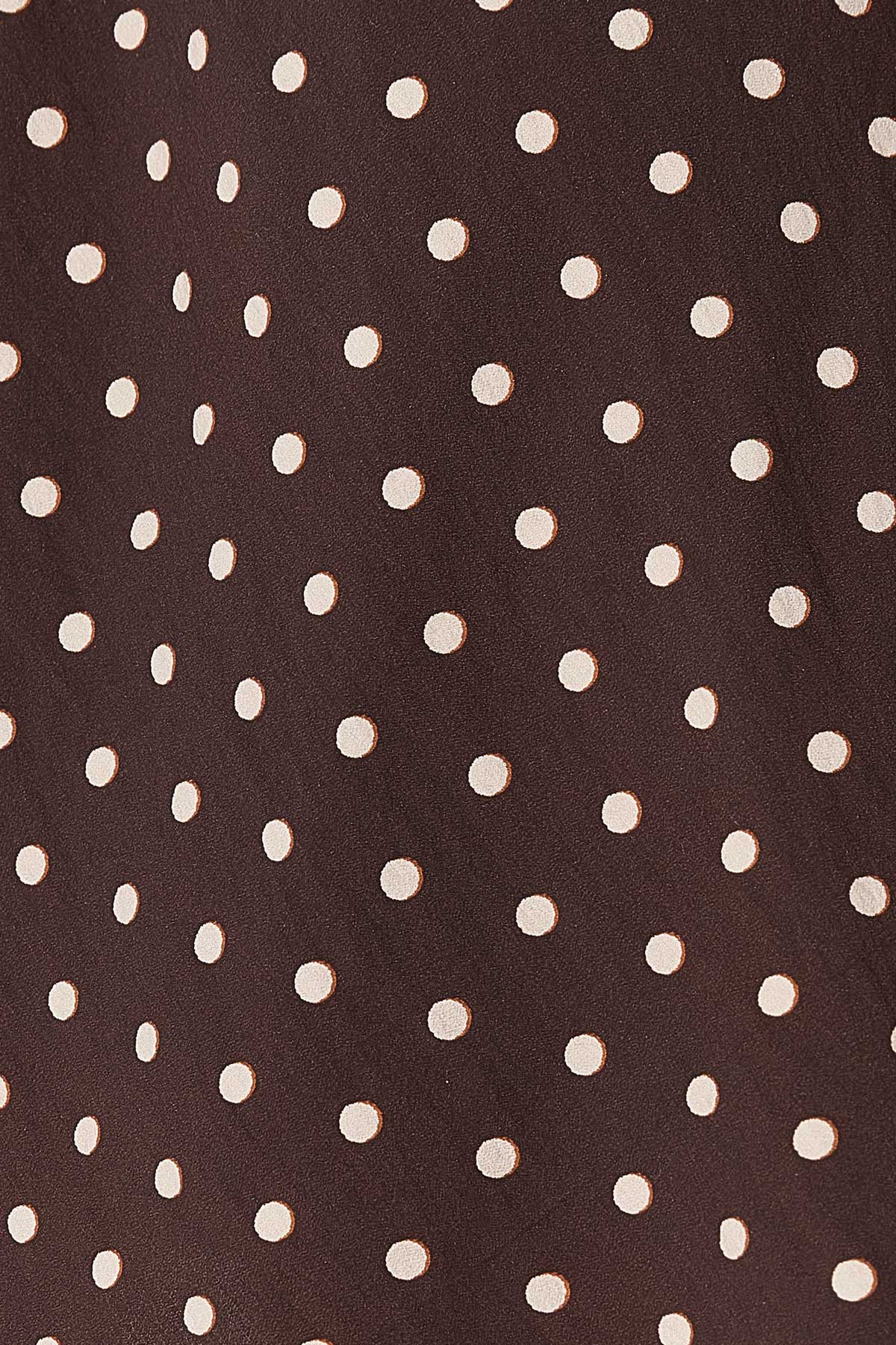 Rowie The Label  Frannie Silk Midi Skirt Cacao Spot