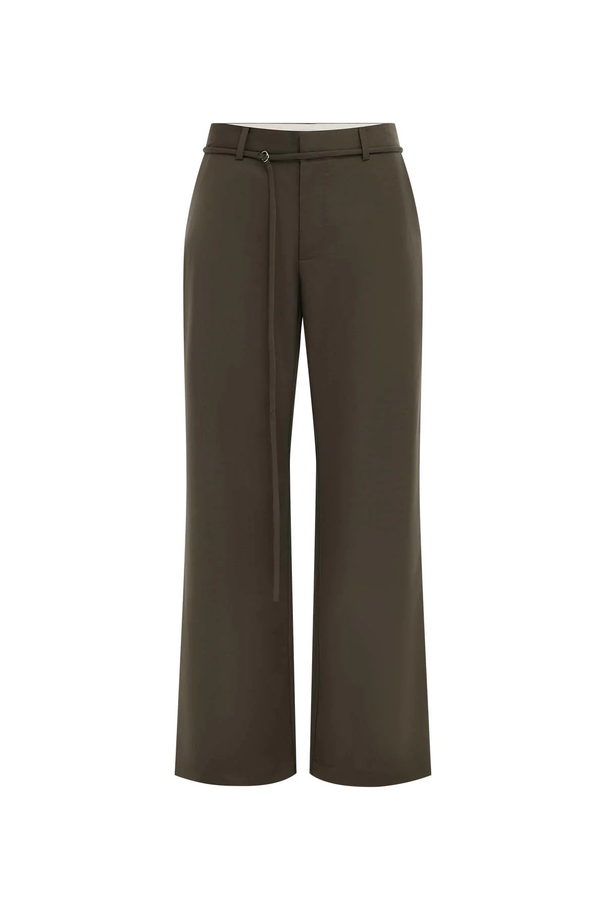 Rowie The Label Marin Wool Suit Pants Chestnut
