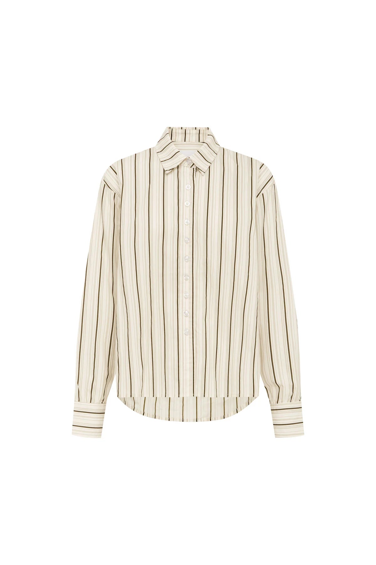 Rowie The Label Nola Long Sleeve Shirt Cactus Stripe