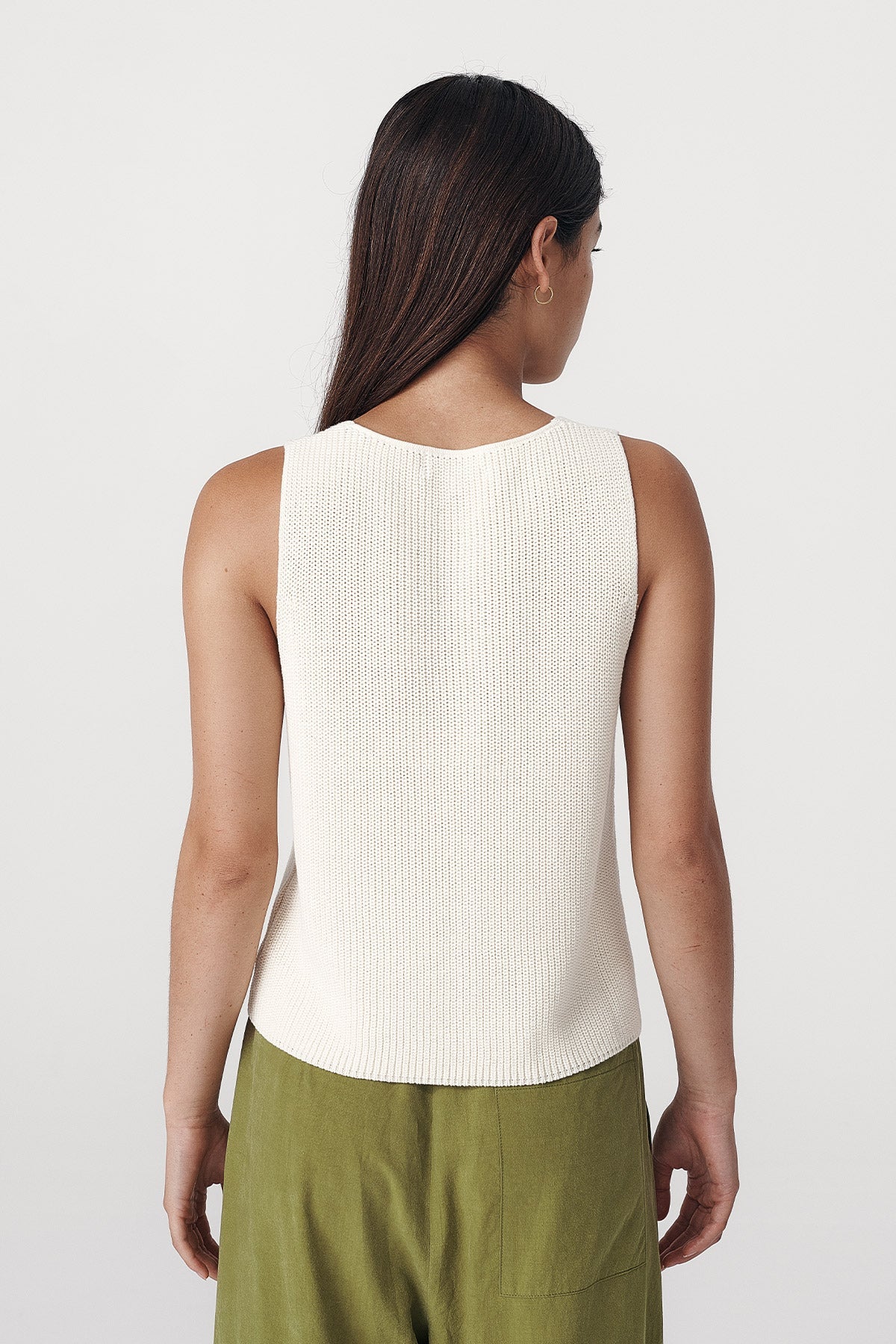 Rowie The Label Rio Knit Vest Bone