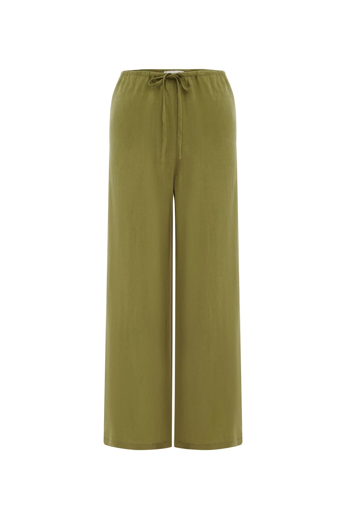 Rowie The Label Tia Palazzo Pants Palm Green