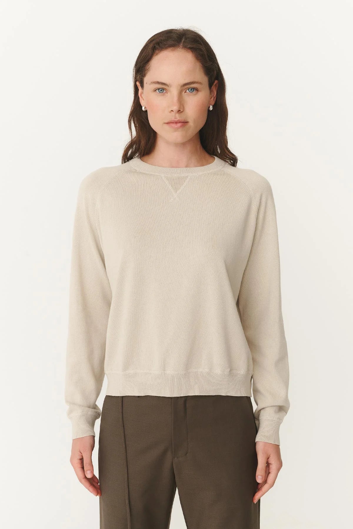 Rowie The Label Tiga Pigment Knit Jumper Stone