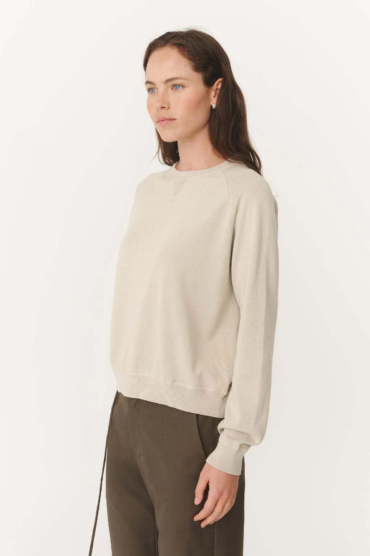 Rowie The Label Tiga Pigment Knit Jumper Stone