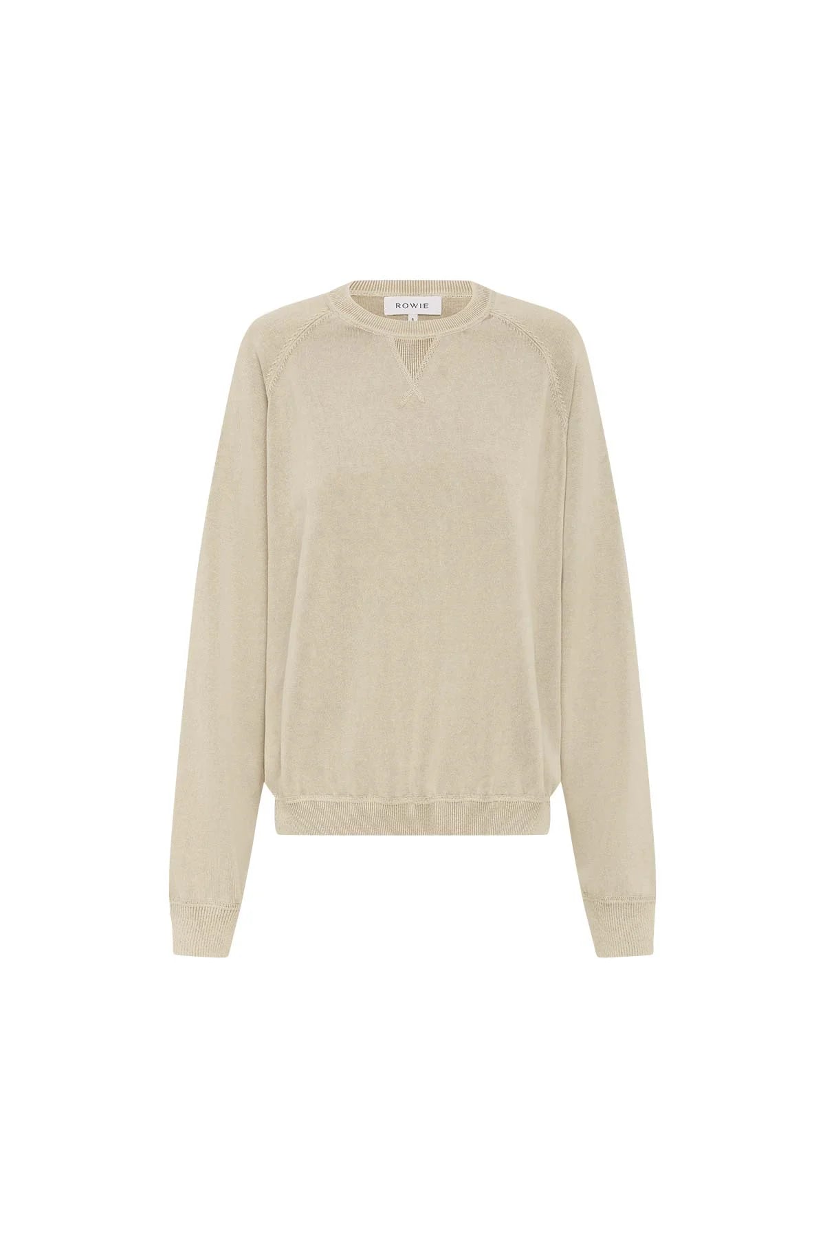 Rowie The Label Tiga Pigment Knit Jumper Stone