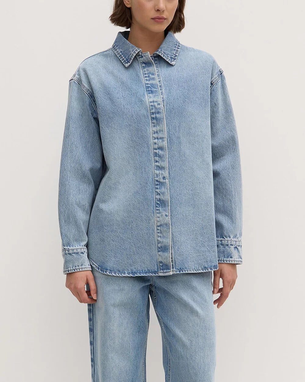 Assembly Label Rylee Denim Overshirt Indigo Fade