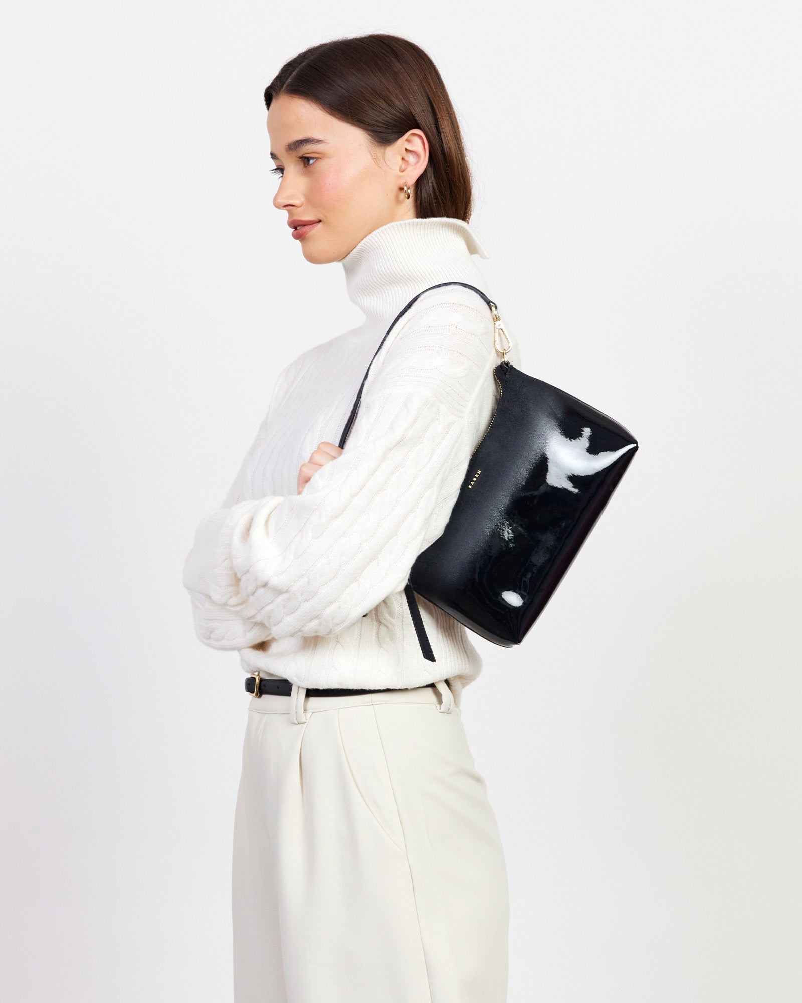 Saben Haven Shoulder Bag Black Dipped