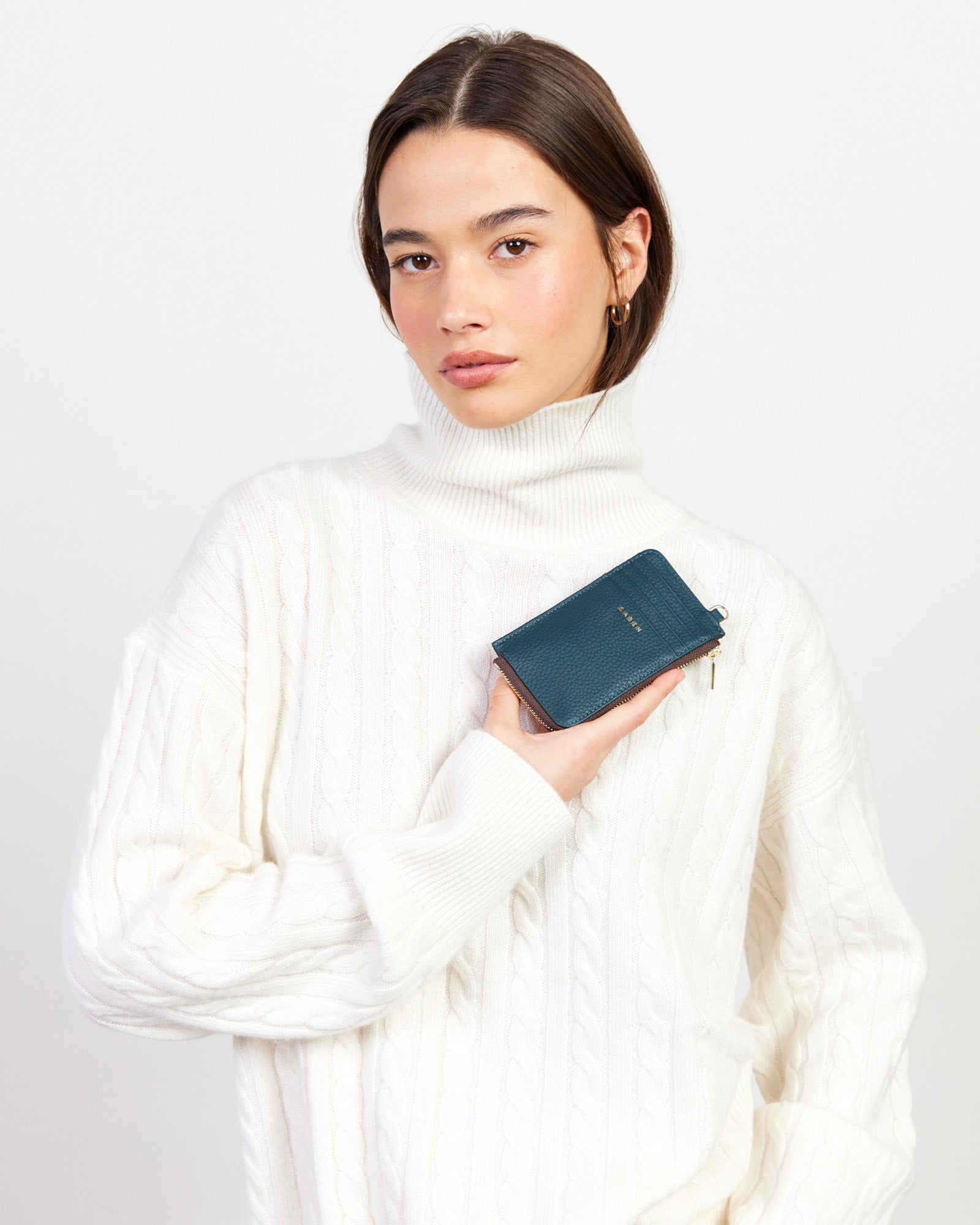 Saben Winona Card Holder Hunter Green