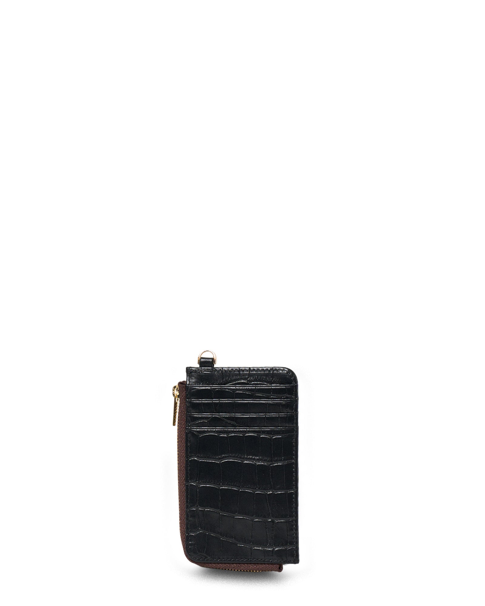 Saben Winona Card Holder Black Croc