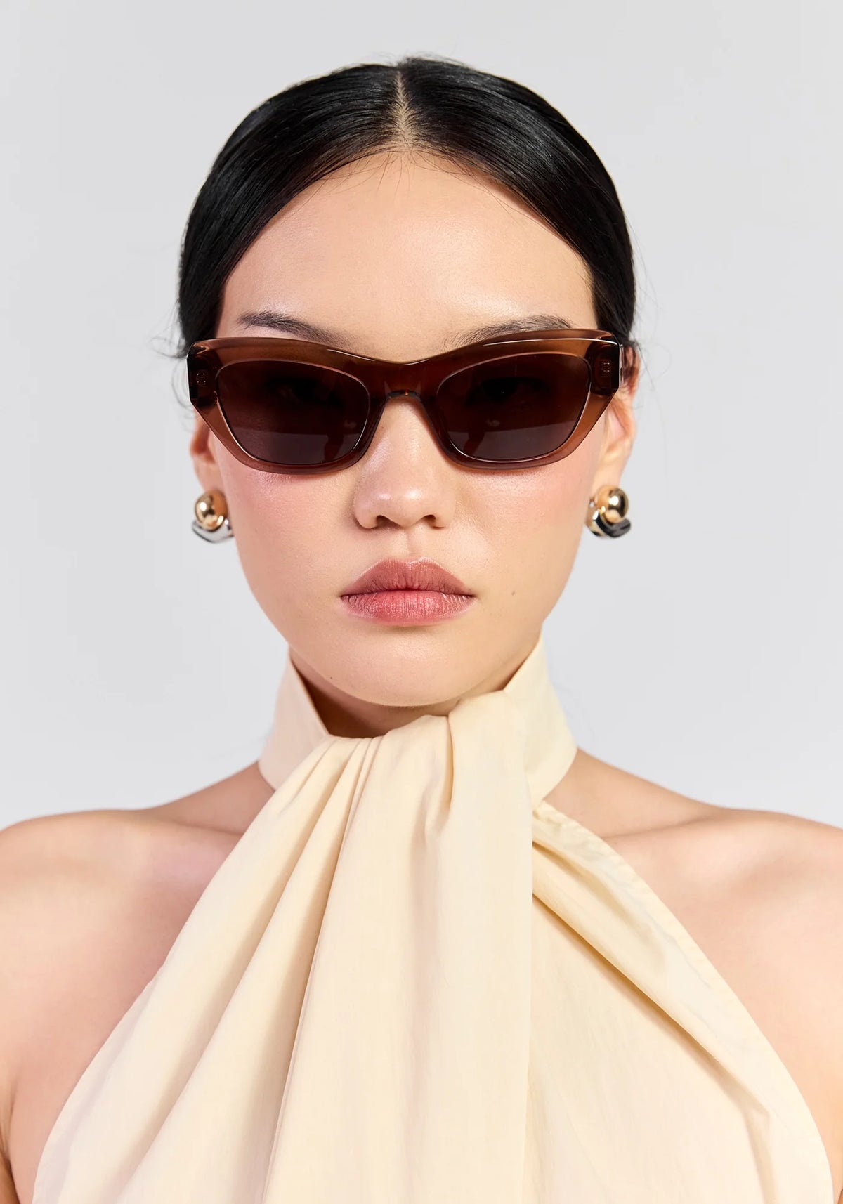Saben Cara Sunglasses Sheer Brown