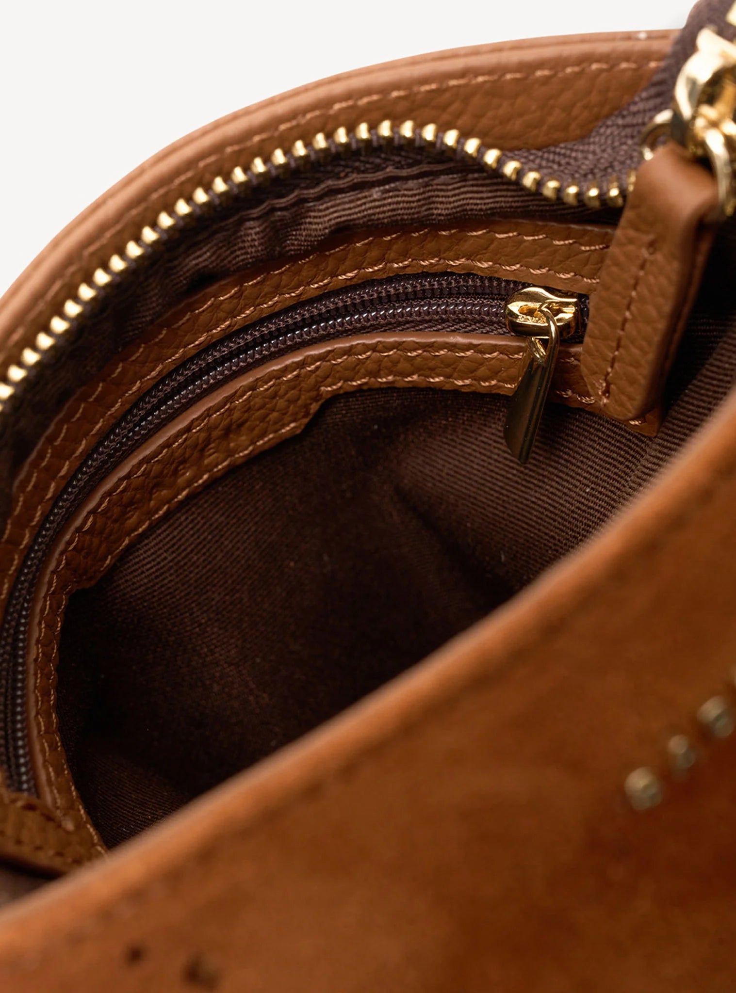 Saben Coco Mini Bag Tan Suede + Fringe