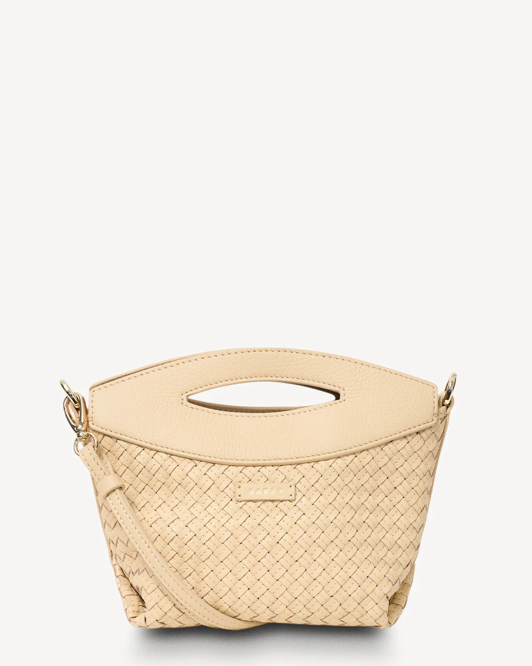 Saben Rocco Crossbody Raffia Stitched Weave