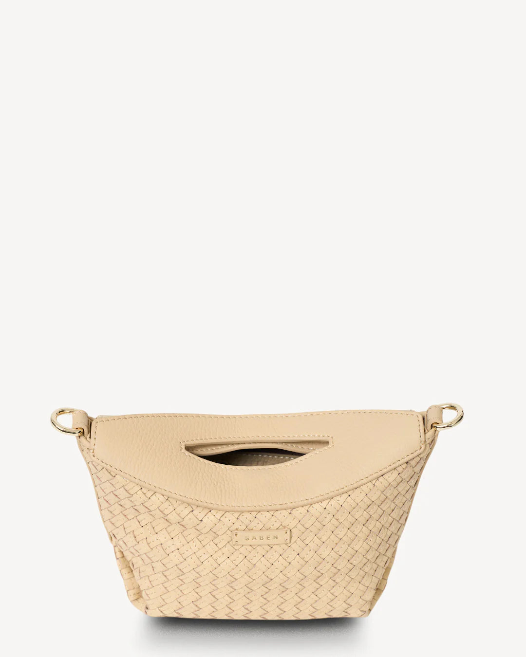 Saben Rocco Crossbody Raffia Stitched Weave