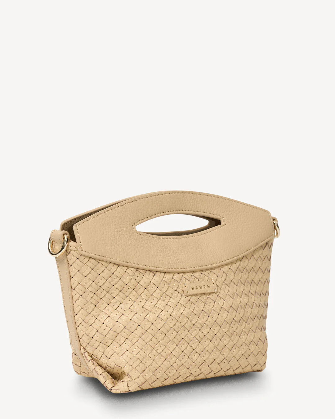 Saben Rocco Crossbody Raffia Stitched Weave