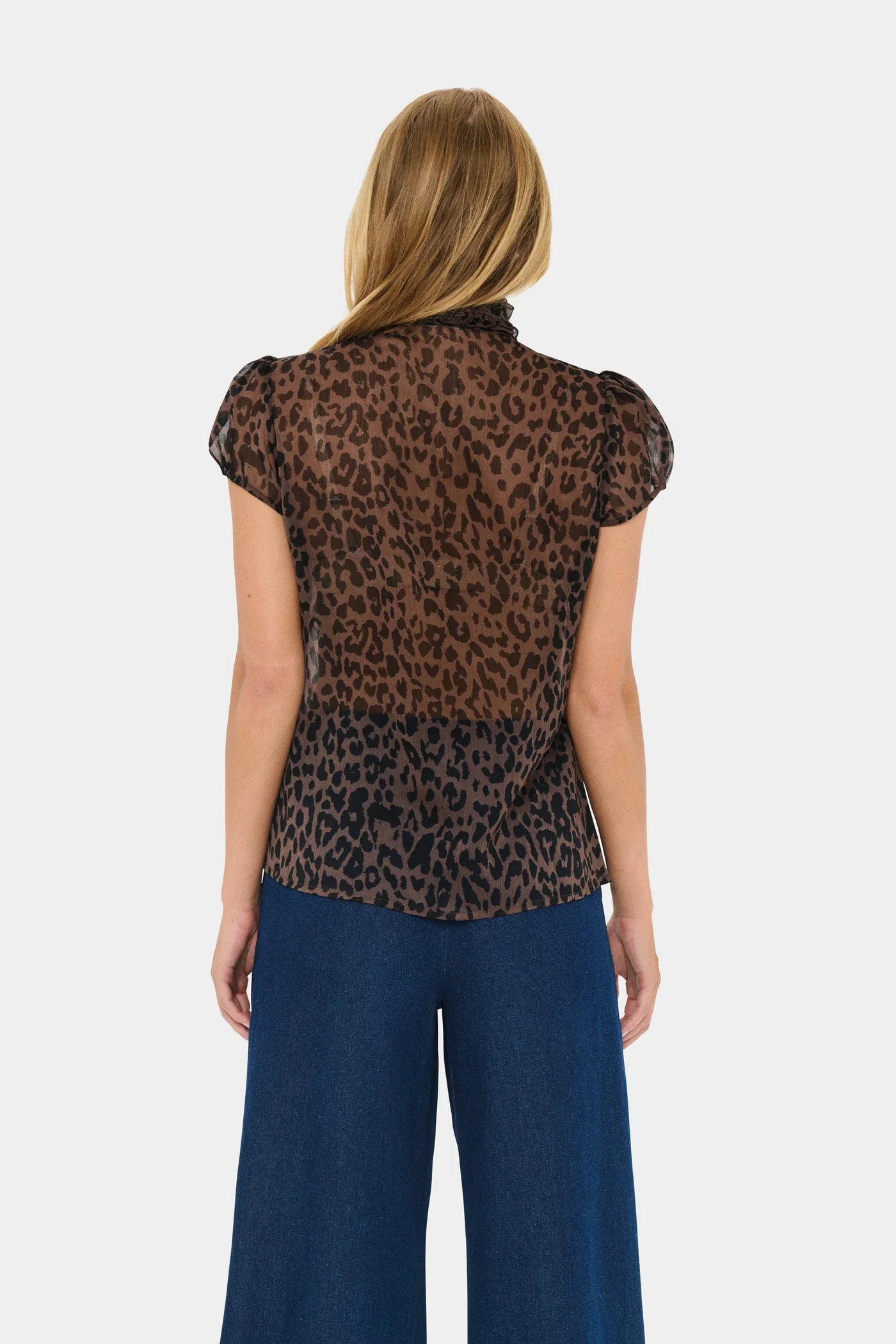 Saint Tropez Lilja SS Shirt- Chocolate Brown