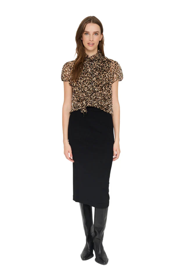 Saint Tropez Lilja SS Shirt - Leopard