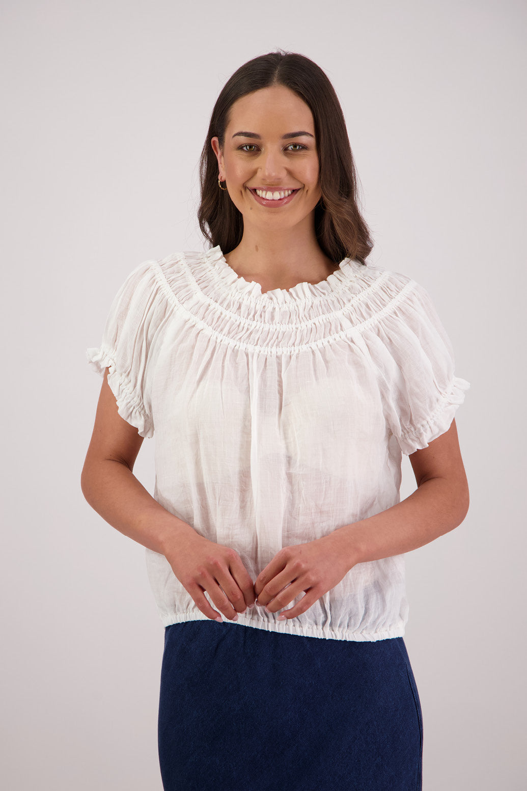 Briarwood Sal Top White