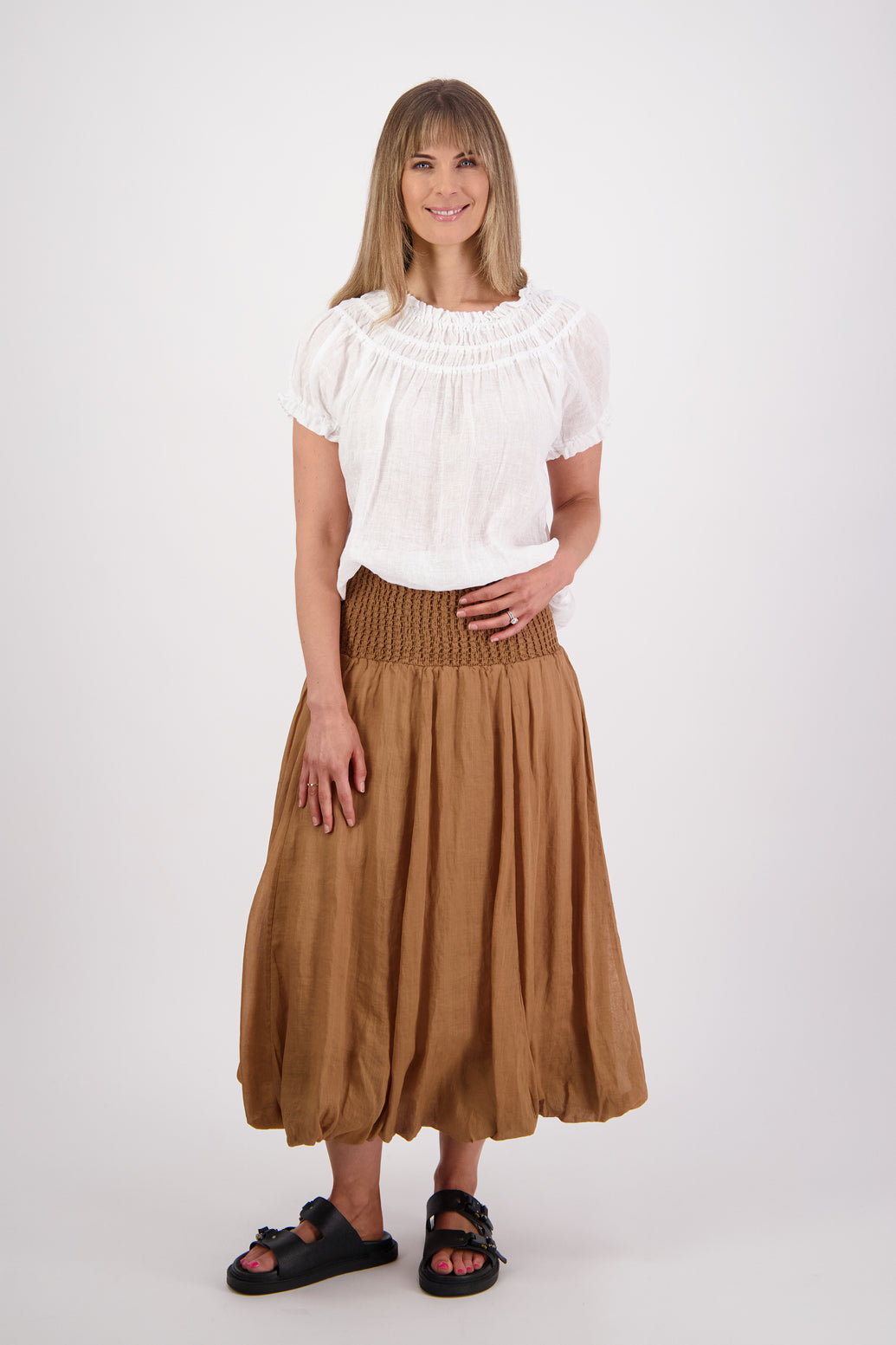Brarwood Sarah Skirt - Ramie / Tan