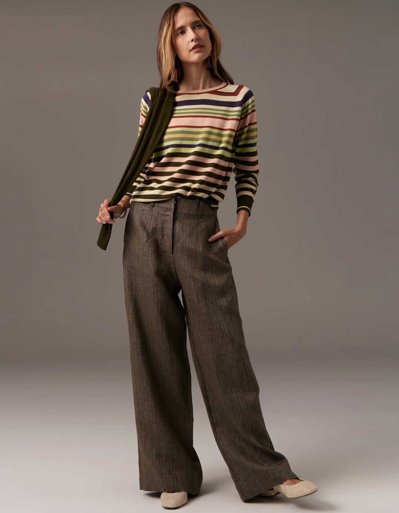 POL Sela Multi Stripe Knit