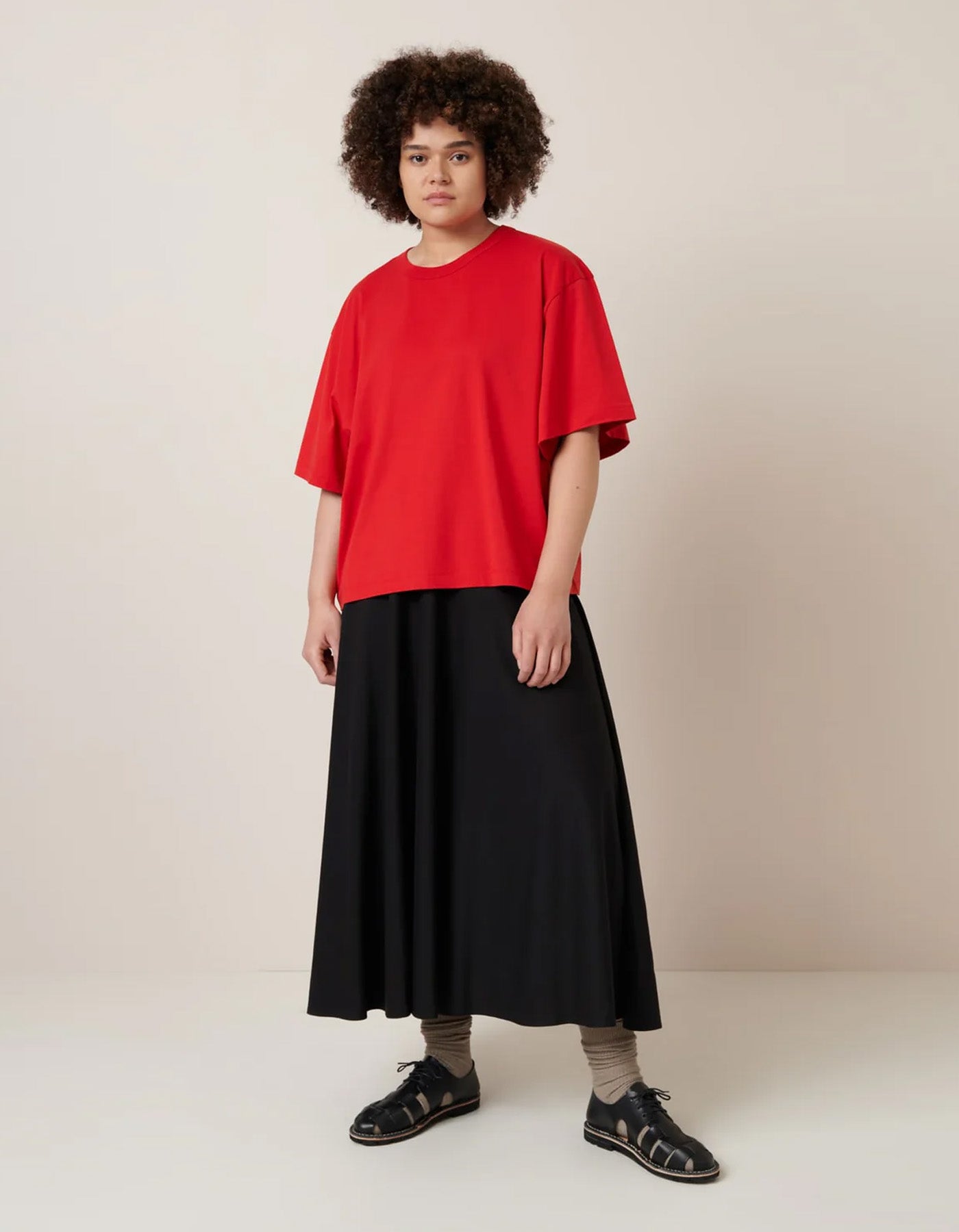 Kowtow Shadow Tee Red