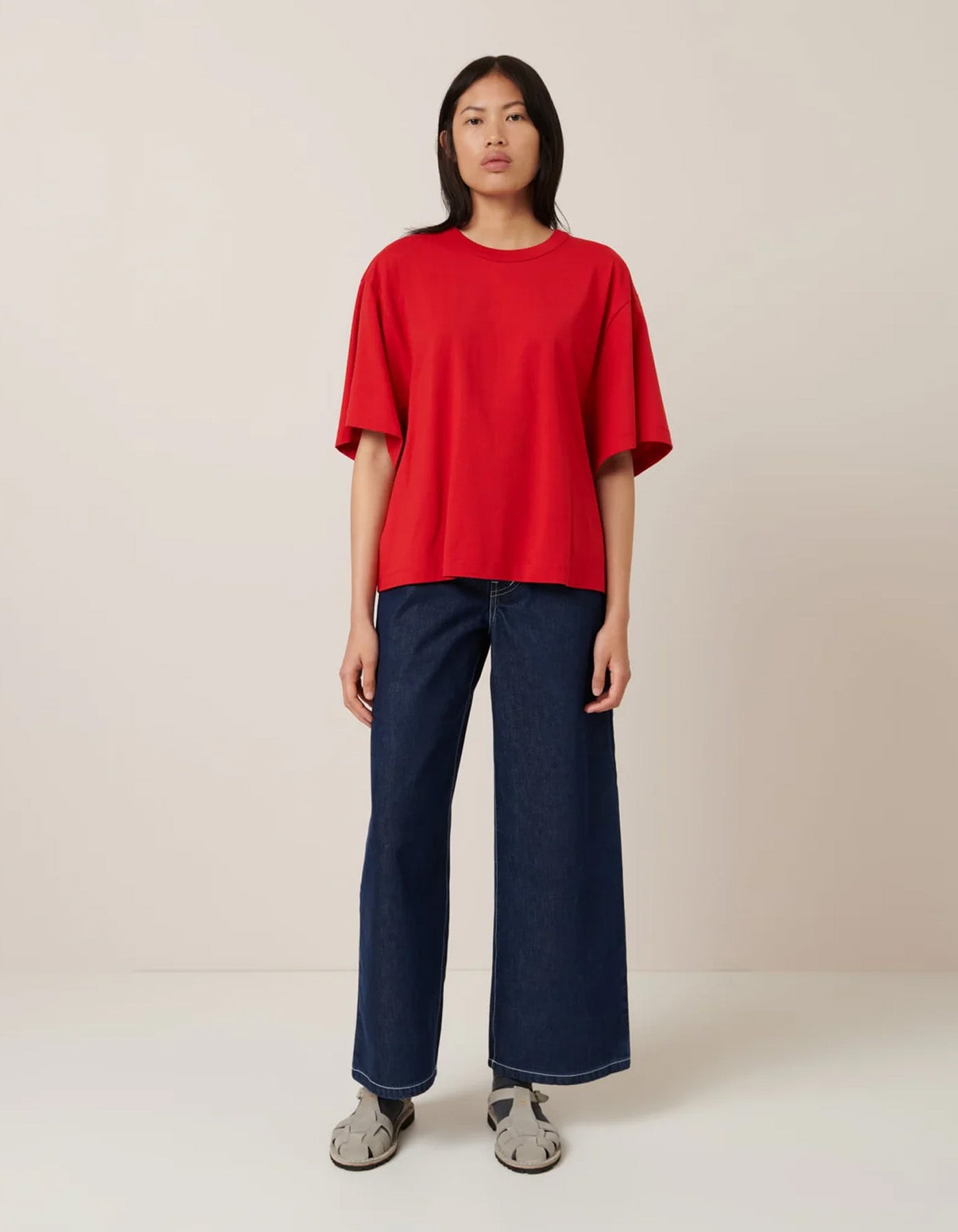 Kowtow Shadow Tee Red