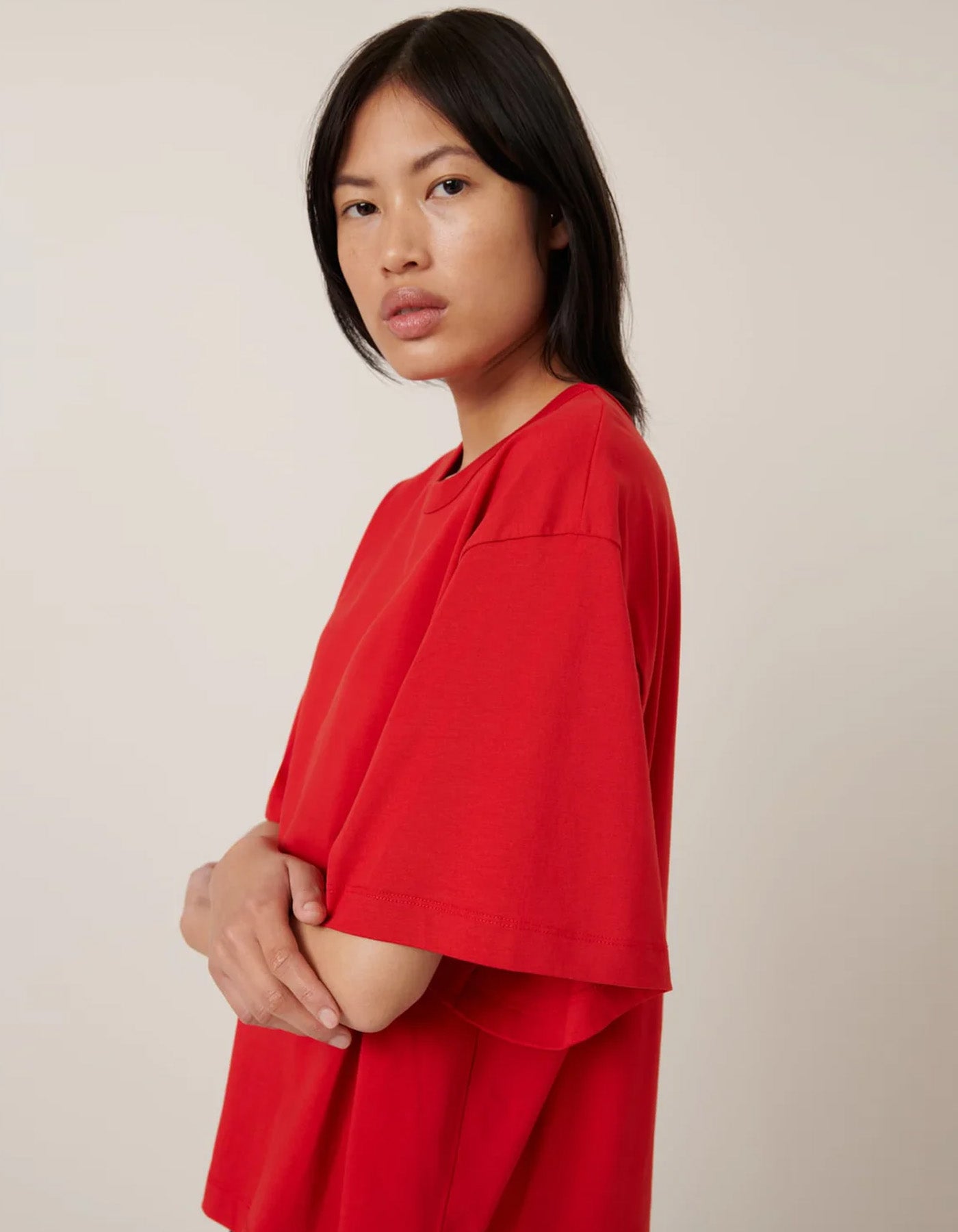 Kowtow Shadow Tee Red