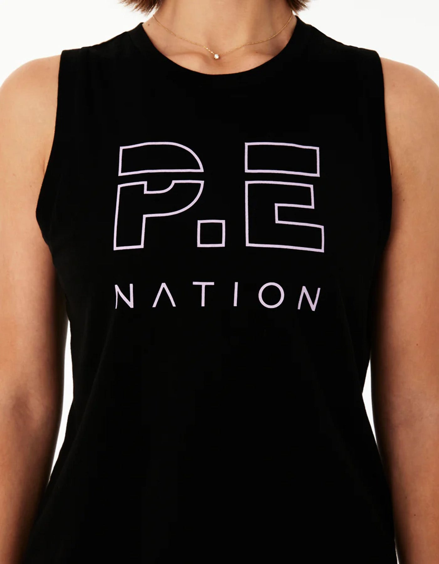 PE Nation Shuffle Tank Black/Lavender