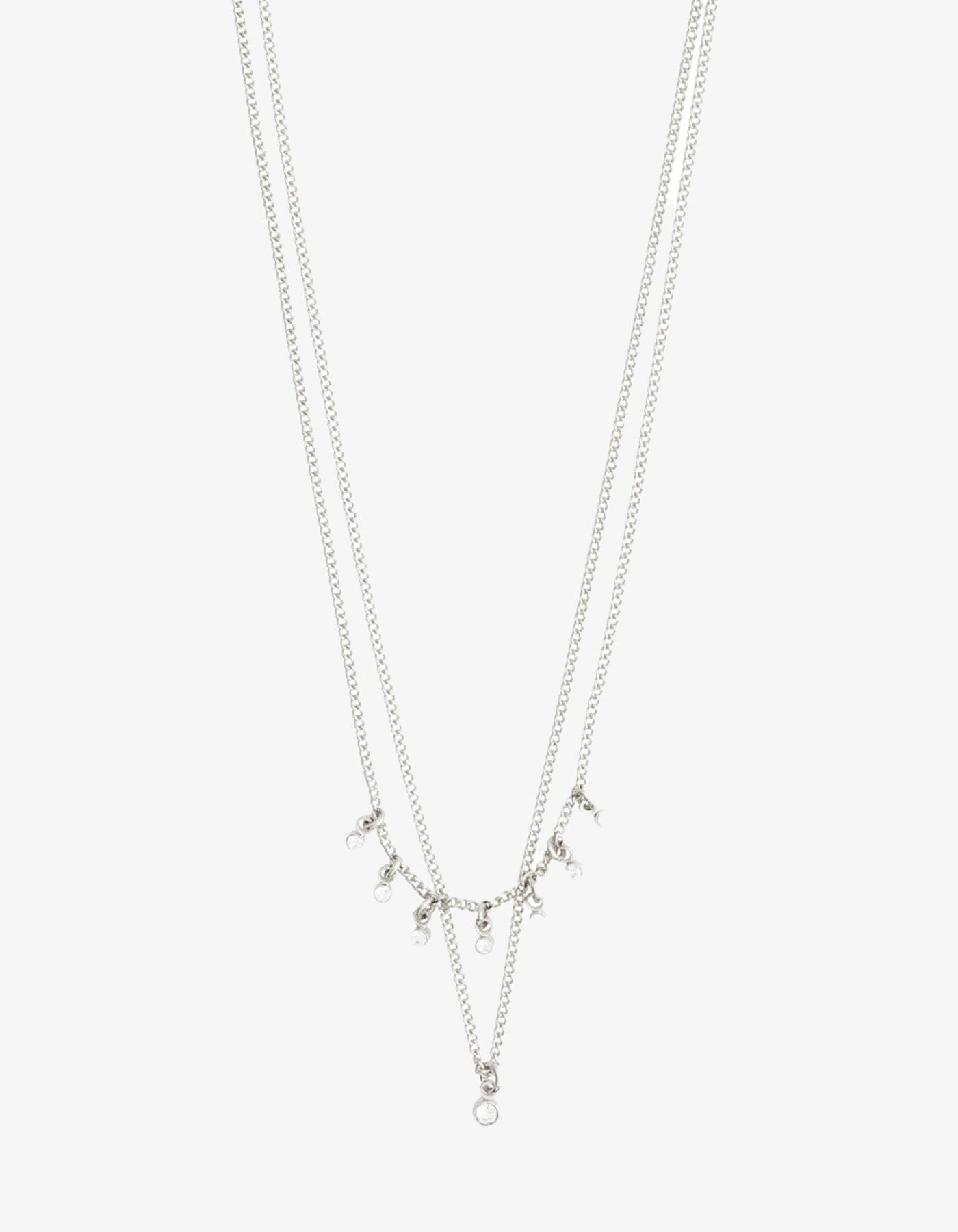 Pilgrim Sia Necklace Set of 2 Silver